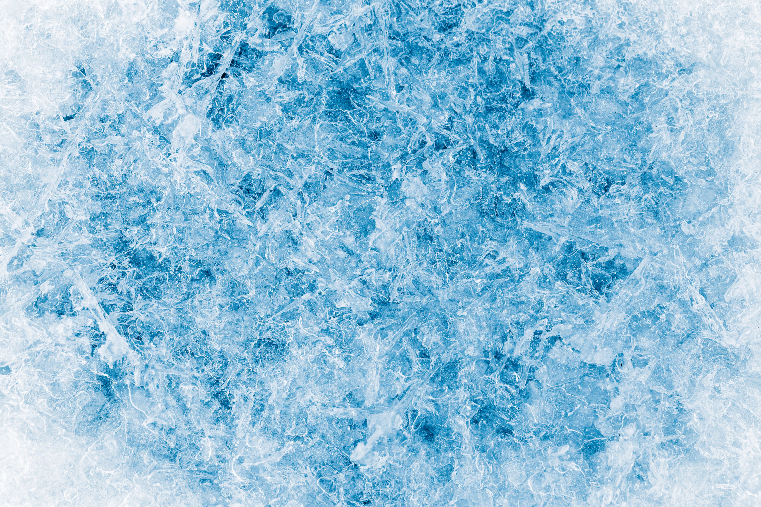 Abstract ice frost natural background with hoarfrost crystals.