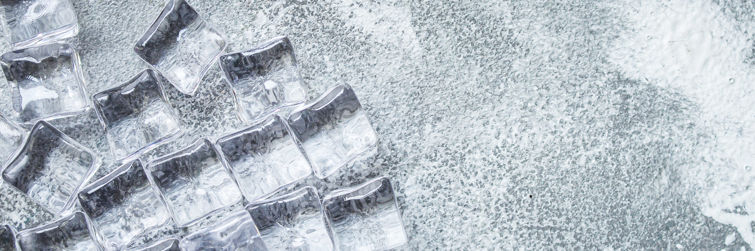 ice artificial transparent acrylic pieces plastic reusable Menu